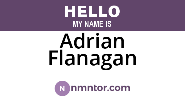 Adrian Flanagan