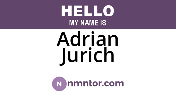 Adrian Jurich