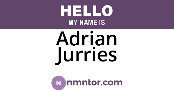 Adrian Jurries