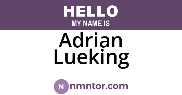 Adrian Lueking