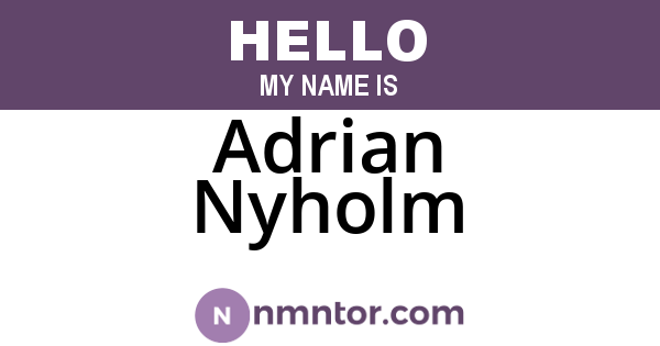 Adrian Nyholm