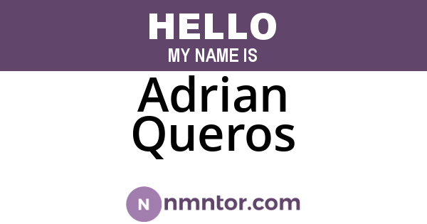 Adrian Queros