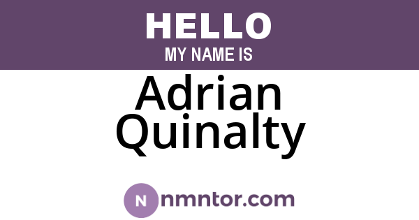 Adrian Quinalty