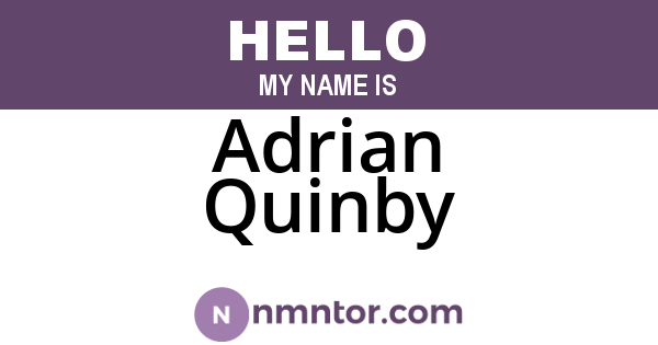 Adrian Quinby