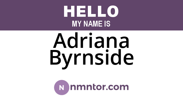 Adriana Byrnside