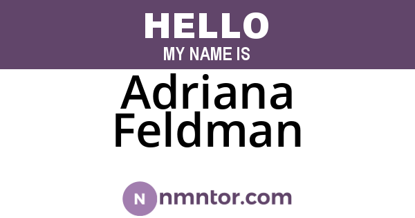 Adriana Feldman