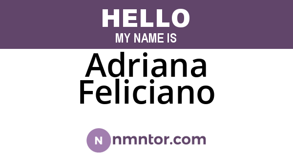 Adriana Feliciano
