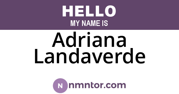 Adriana Landaverde