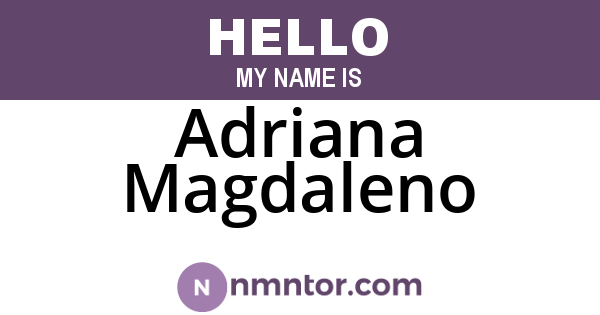 Adriana Magdaleno