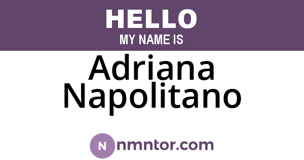 Adriana Napolitano