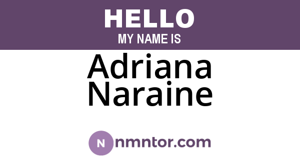 Adriana Naraine