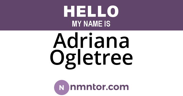Adriana Ogletree