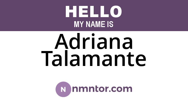 Adriana Talamante