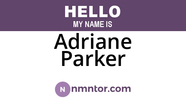 Adriane Parker