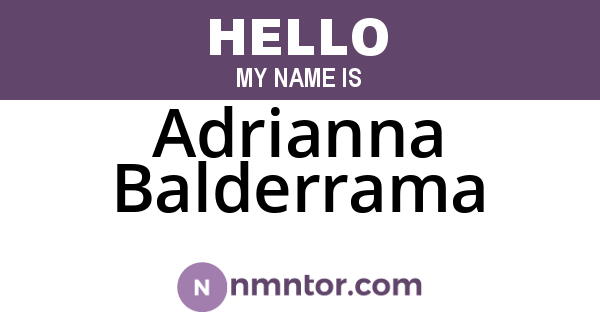 Adrianna Balderrama