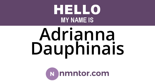 Adrianna Dauphinais