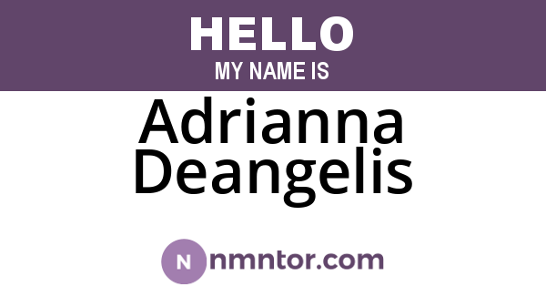 Adrianna Deangelis