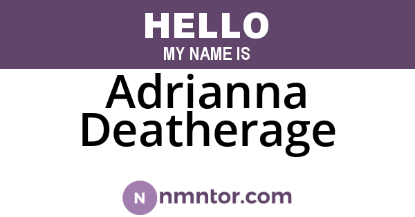 Adrianna Deatherage