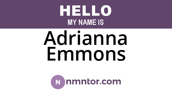 Adrianna Emmons