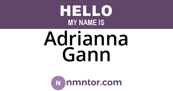 Adrianna Gann