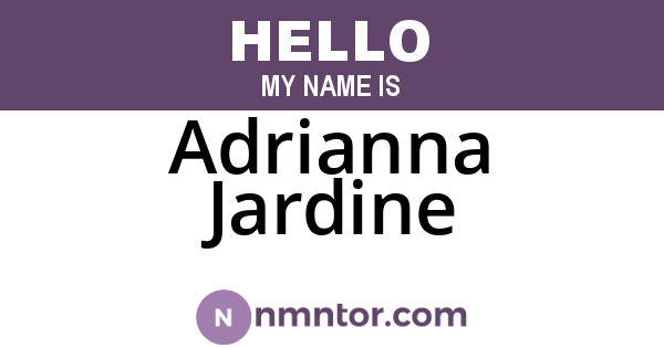 Adrianna Jardine
