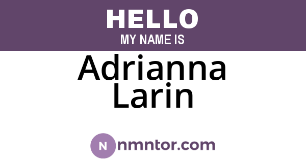 Adrianna Larin