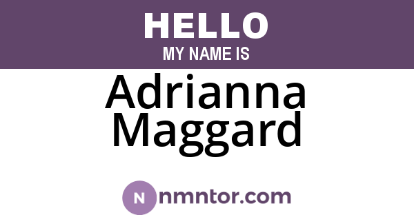 Adrianna Maggard