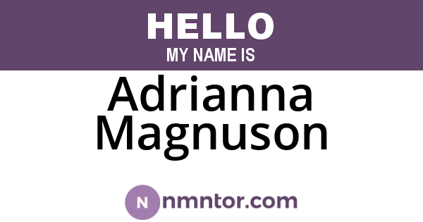 Adrianna Magnuson