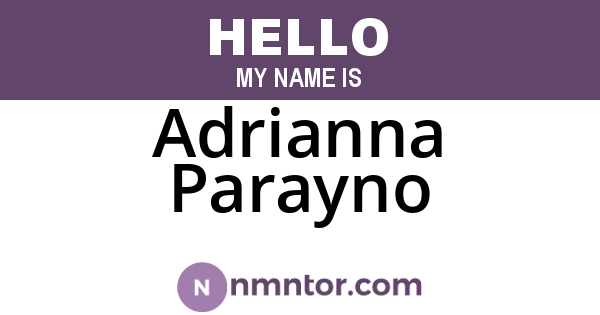 Adrianna Parayno
