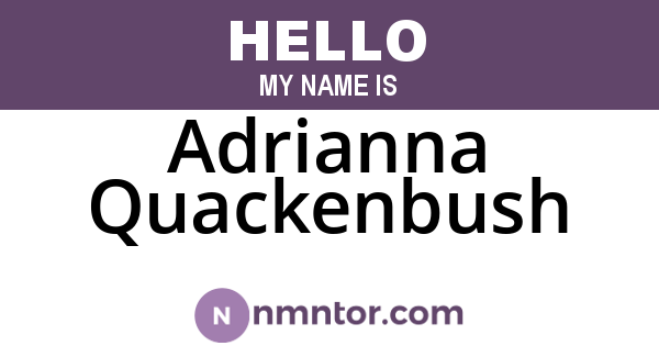 Adrianna Quackenbush