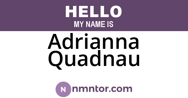 Adrianna Quadnau