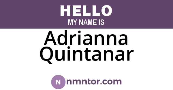 Adrianna Quintanar