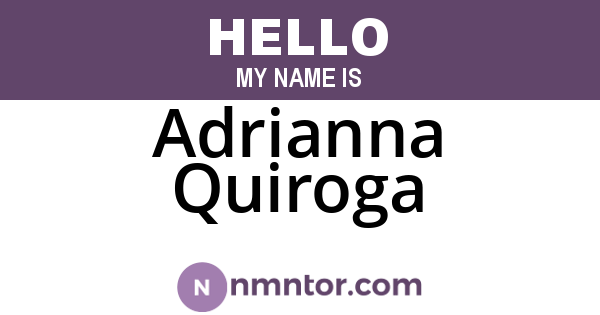 Adrianna Quiroga