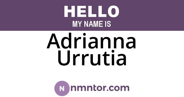 Adrianna Urrutia