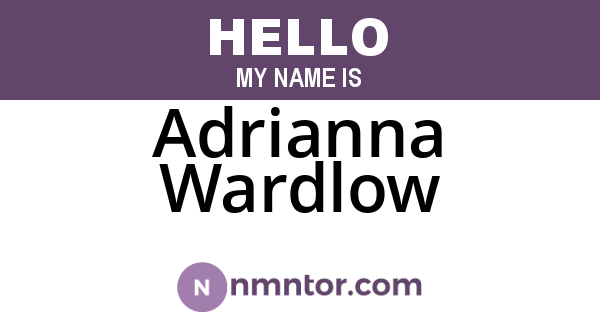 Adrianna Wardlow