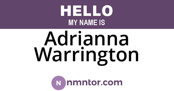 Adrianna Warrington