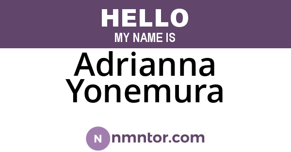 Adrianna Yonemura
