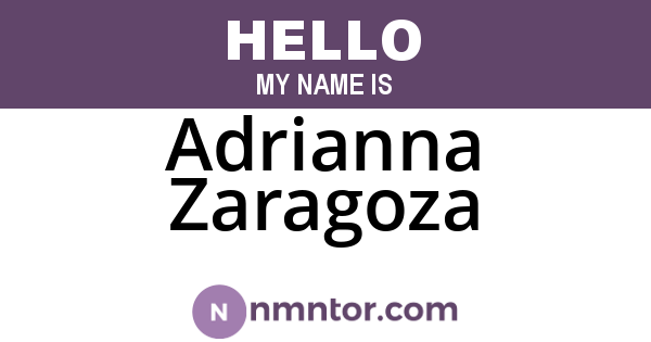 Adrianna Zaragoza