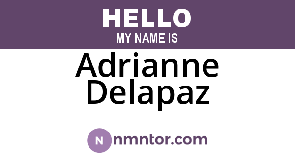 Adrianne Delapaz