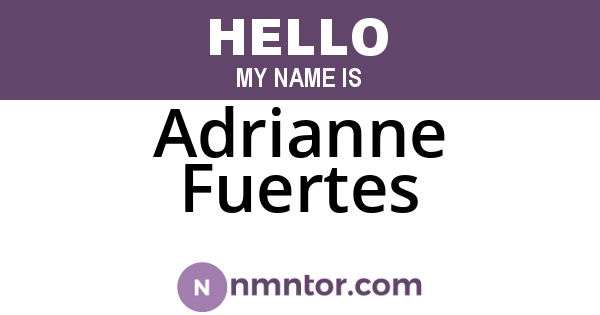Adrianne Fuertes