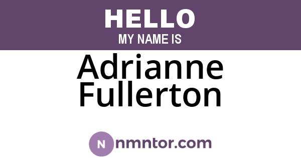 Adrianne Fullerton