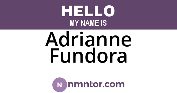 Adrianne Fundora