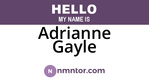 Adrianne Gayle