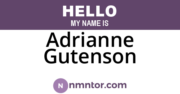 Adrianne Gutenson