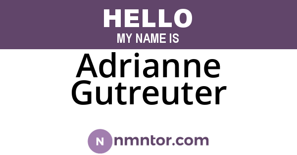 Adrianne Gutreuter