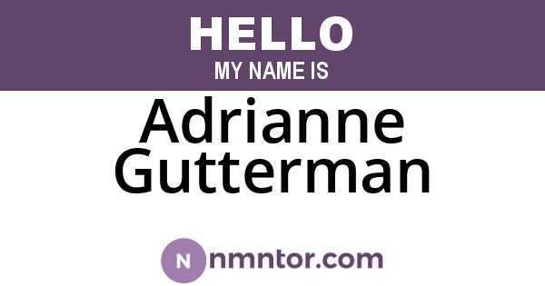 Adrianne Gutterman