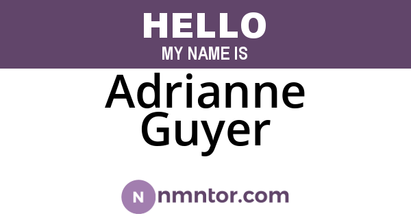 Adrianne Guyer