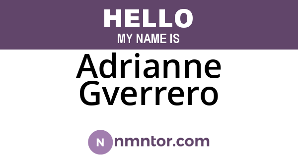 Adrianne Gverrero
