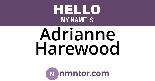 Adrianne Harewood