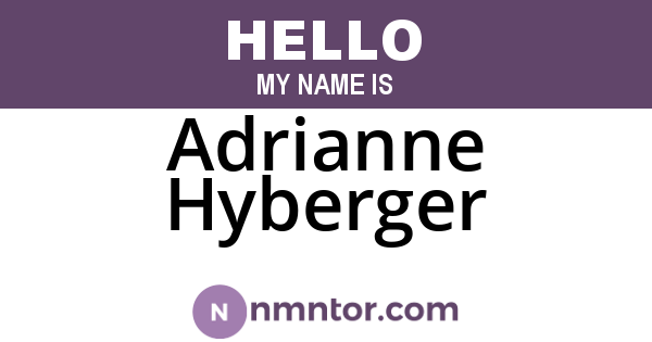 Adrianne Hyberger